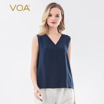 Voa 100% Silk V-neck Sleeveless Four-open Body Line Segmentation Simple Fashion Vest T-shirt Spring Summer New Bd050 harajuku
Voa 100% Silk V-neck Sleeveless Four-open Body Line Segmentation Simple Fashion Vest T-shirt Spring Summer New Bd050 harajuku