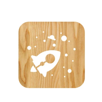 Wooden Rocket Lamp Children's Night Light Kids Bedroom Decoration Warm Light LED USB Night Light for Children Gift
Wooden Rocket Lamp Children's Night Light Kids Bedroom Decoration Warm Light LED USB Night Light for Children Gift