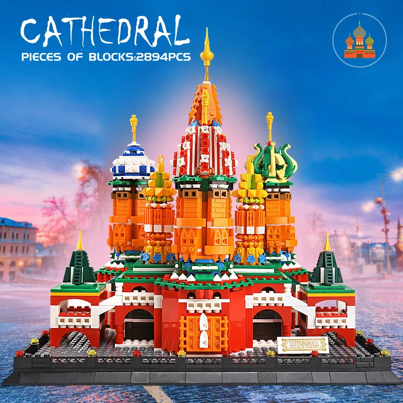 Architecture Street Building The Saint Basil's Cathedral Landmark Building Blocks Assembly Bricks Toys Kids Funny Gifts
Architecture Street Building The Saint Basil's Cathedral Landmark Building Blocks Assembly Bricks Toys Kids Funny Gifts