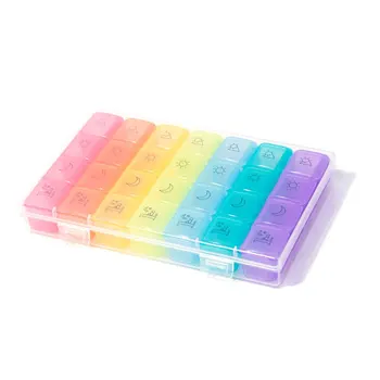 28 Grid Rainbow Medicine Box One Week Pp Pill Box Large Capacity Division Professional Fashion Good Life
28 Grid Rainbow Medicine Box One Week Pp Pill Box Large Capacity Division Professional Fashion Good Life