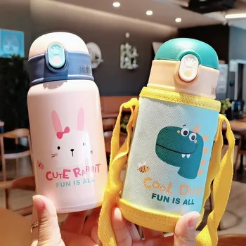 Portable vacuum cup children out straps kettle 304 stainless steel vacuum cup elementary adorable sippy cups
Portable vacuum cup children out straps kettle 304 stainless steel vacuum cup elementary adorable sippy cups