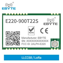 LLCC68 LoRa Wireless Module 22dBm Long Range 5km IPEX/Stamp Hole UART WOR EBYTE E220-900T22S Wireless Transmitter Receiver 
LLCC68 LoRa Wireless Module 22dBm Long Range 5km IPEX/Stamp Hole UART WOR EBYTE E220-900T22S Wireless Transmitter Receiver