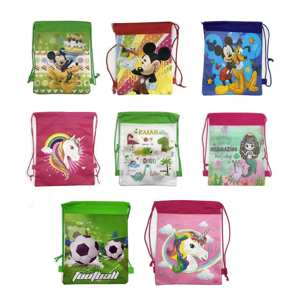 christmas gift bag cartoon mickey school backpack for boy,girl