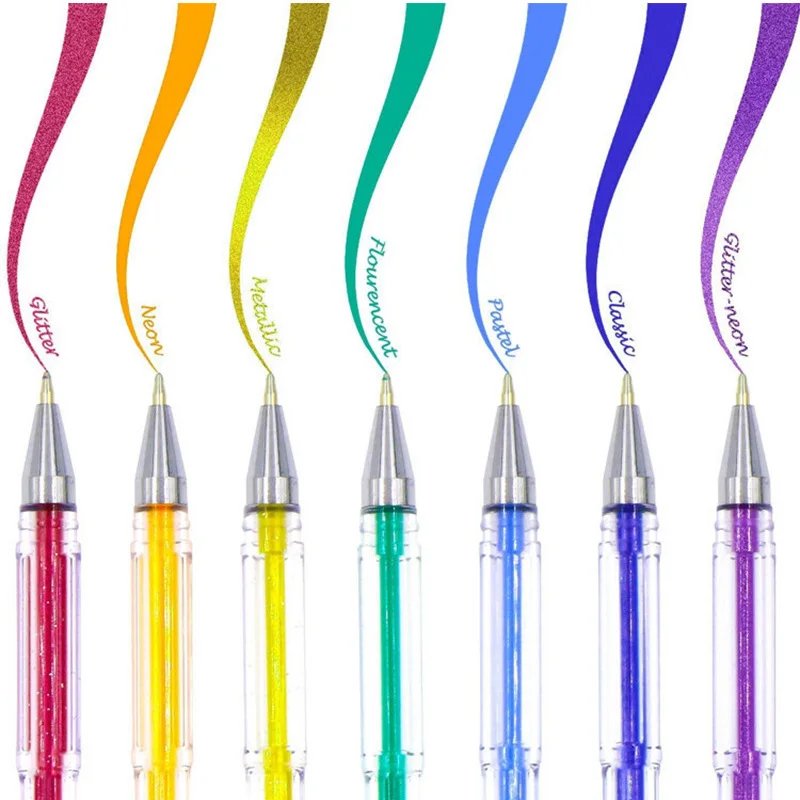 100 Colors Gel Pens Colorful Glitter Pen Art Highlighter Pens For Diarys Drawing Doodling Kid Gifts School Stationery Supplies
100 Colors Gel Pens Colorful Glitter Pen Art Highlighter Pens For Diarys Drawing Doodling Kid Gifts School Stationery Supplies