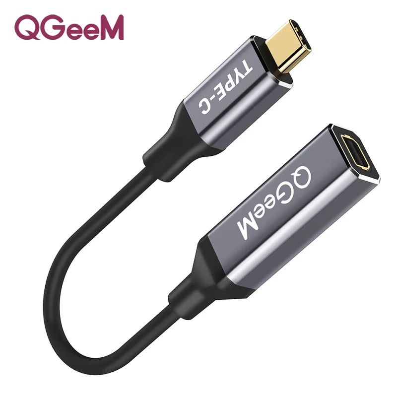 QGeeM USB Type C 3.1 to Mini-DP Female Cable Adapter 4K 60HZ HDTV USB C Mini DP Converter for Macbook HuaWei Mate 10 Samsung S8
QGeeM USB Type C 3.1 to Mini-DP Female Cable Adapter 4K 60HZ HDTV USB C Mini DP Converter for Macbook HuaWei Mate 10 Samsung S8