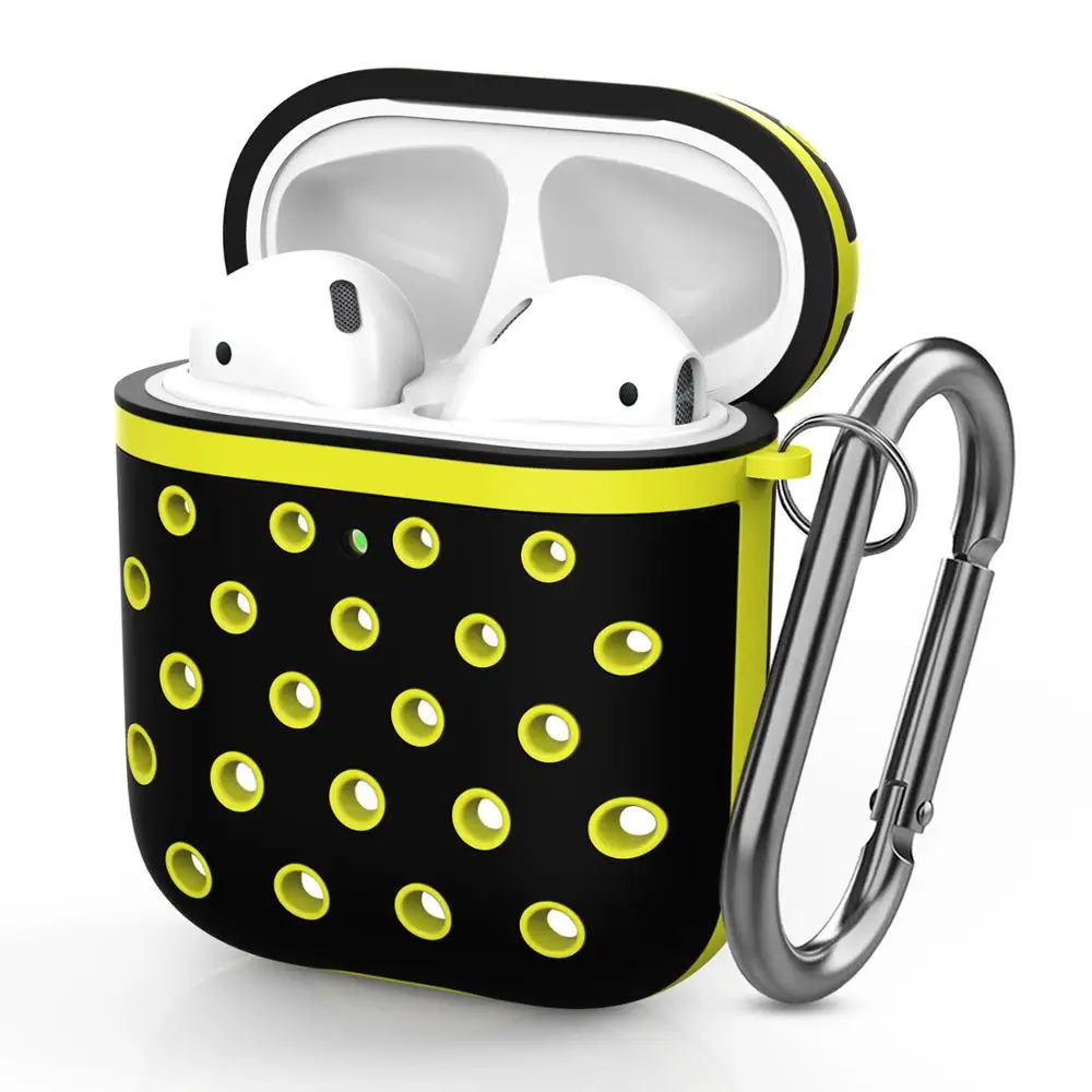 Чехол для беспроводных Bluetooth наушников Airpods 1/2 защитный чехол гарнитуры силиконовый Nike|Аксессуары наушников|