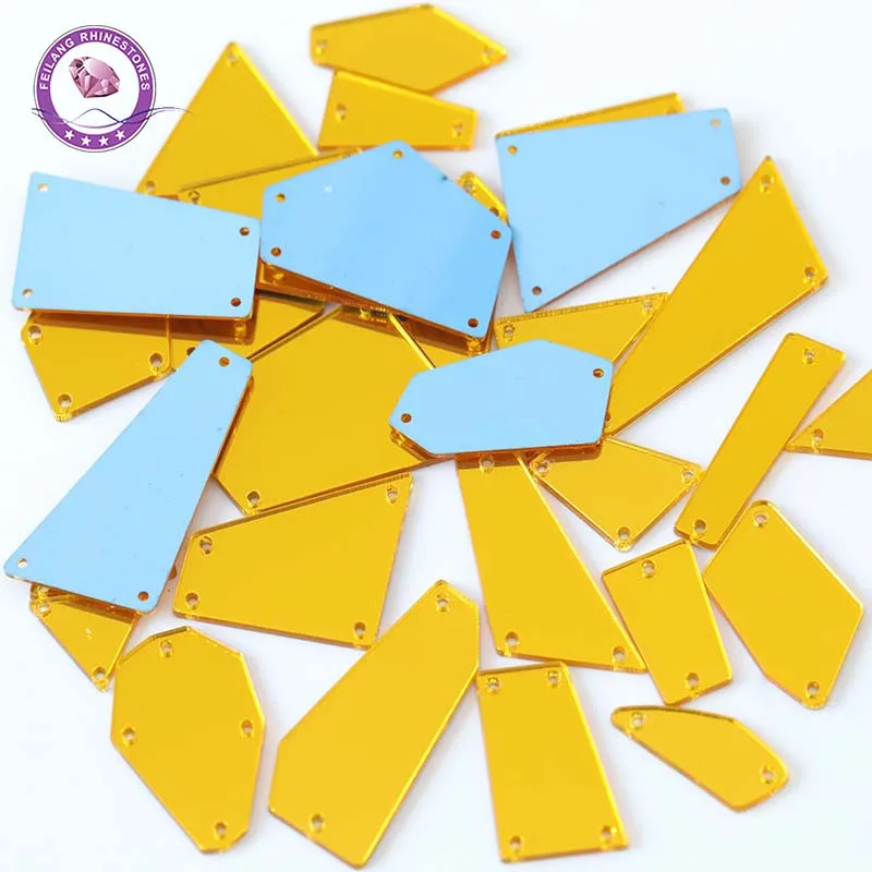 Special Gold Shapes Acrylic Sew On Rhinestone Flatback Mix Size Mirror With Holes Stone For Accessories Diy Shoes Wedding Dress
Special Gold Shapes Acrylic Sew On Rhinestone Flatback Mix Size Mirror With Holes Stone For Accessories Diy Shoes Wedding Dress