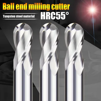 TUGE HRC55 2Flute Hard Alloy Carbide Tungsten Steel Milling Cutter No Coating CNC Ball End Mills for Aluminum, copper or wood
TUGE HRC55 2Flute Hard Alloy Carbide Tungsten Steel Milling Cutter No Coating CNC Ball End Mills for Aluminum, copper or wood