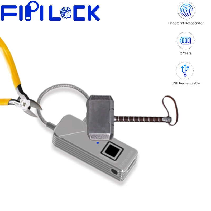 Fipilock FL-S2 Smart Lock Keyless Fingerprint Lock IP65 Waterproof Antii-Theft Security Padlock Door Luggage Case
Fipilock FL-S2 Smart Lock Keyless Fingerprint Lock IP65 Waterproof Antii-Theft Security Padlock Door Luggage Case
