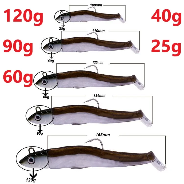 Hunthouse black minnow 25g 40g 60g 120g fishing lure soft pike lure leurre souple shad peche iscas artificiais silicone lure
Hunthouse black minnow 25g 40g 60g 120g fishing lure soft pike lure leurre souple shad peche iscas artificiais silicone lure