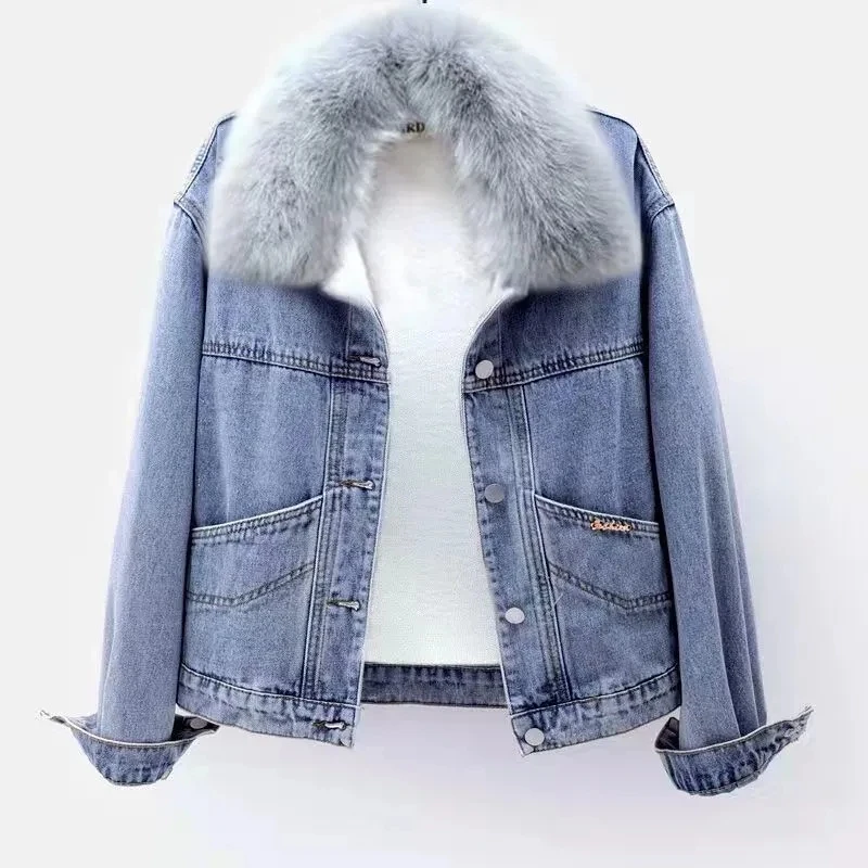 2023 Autumn/Winter Embroidered Denim Jacket Female Korean Short Wild Loose Jacket Coat New Plus Velvet Thicken Padded Coat
2023 Autumn/Winter Embroidered Denim Jacket Female Korean Short Wild Loose Jacket Coat New Plus Velvet Thicken Padded Coat