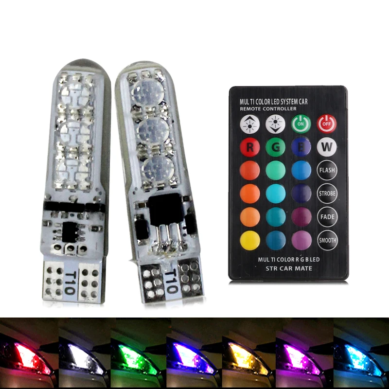T10 W5W LED Car Bulb RGB 12V Driving License Plate Reading Wide Light 194 Clearance Lamp
T10 W5W LED Car Bulb RGB 12V Driving License Plate Reading Wide Light 194 Clearance Lamp