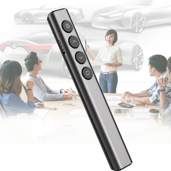 2.4GHz Wireless Presenter PowerPoint Presentation Remote Control Laser PPT Pen Compatible With Windows Mac/iOS Android
2.4GHz Wireless Presenter PowerPoint Presentation Remote Control Laser PPT Pen Compatible With Windows Mac/iOS Android