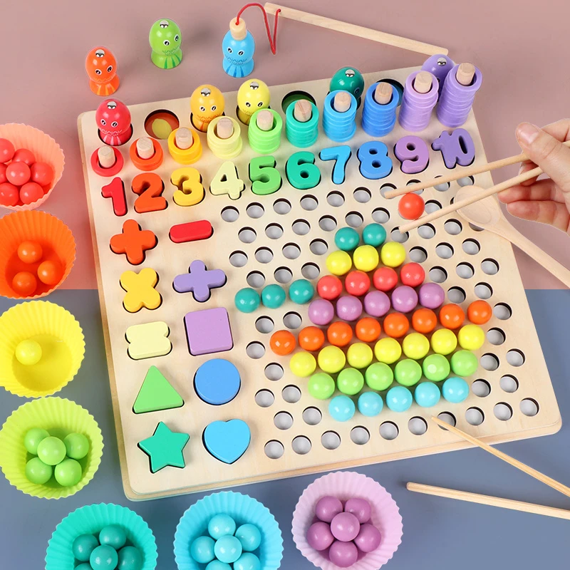 Kids Toys Montessori Wooden Toy Hands Brain Training Clip Beads Puzzle Board Math Game Baby Early Educational Toys For Children
Kids Toys Montessori Wooden Toy Hands Brain Training Clip Beads Puzzle Board Math Game Baby Early Educational Toys For Children