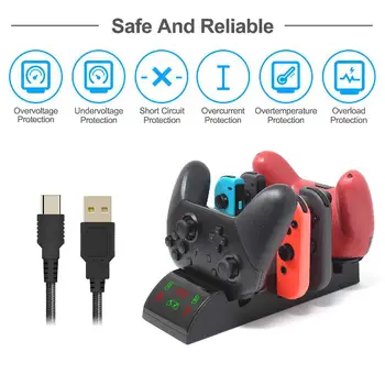 EastVita for TNS-19035 Wireless Game Controller Base Gamepad 8-in-1 Charger Base for Switch for Joy Con Charging stand r40
EastVita for TNS-19035 Wireless Game Controller Base Gamepad 8-in-1 Charger Base for Switch for Joy Con Charging stand r40