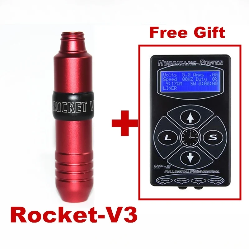 Professional Tattoo Kit Rocket-V3 Tattoo Machine Pen Swiss Motor Strong Quiet For Tattoo Liner Shader With HP-2 Tattoo Power
Professional Tattoo Kit Rocket-V3 Tattoo Machine Pen Swiss Motor Strong Quiet For Tattoo Liner Shader With HP-2 Tattoo Power