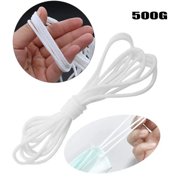500g Elastic Mask Strap White Earloop Cord Ear Tie Rope Handmade String for Mask Sewing
500g Elastic Mask Strap White Earloop Cord Ear Tie Rope Handmade String for Mask Sewing