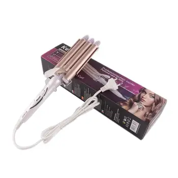 KEMEI Professional Curling Iron Ceramic Triple Barrel Hair Styler Hair Waver Styling Tools 110-220V Hair Curler Electric Curling
KEMEI Professional Curling Iron Ceramic Triple Barrel Hair Styler Hair Waver Styling Tools 110-220V Hair Curler Electric Curling