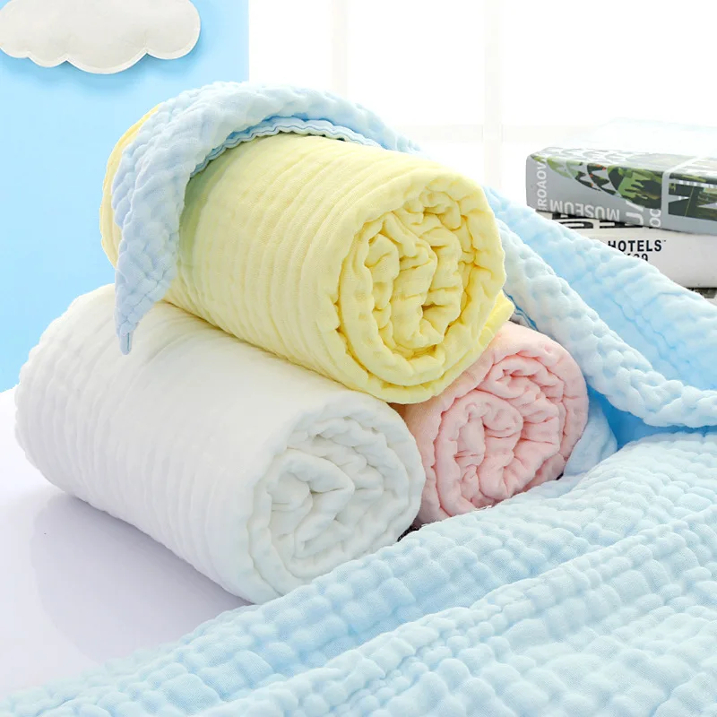 6 слоев супер мягкий детское одеяло из хлопка муслин Пеленальное Одеяло