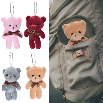 Lovely Cartoon Bear Doll Portable Cute DIY Bowknot Pendant Stuffed Toys Valentine Day Gifts Wedding Home Decoration
Lovely Cartoon Bear Doll Portable Cute DIY Bowknot Pendant Stuffed Toys Valentine Day Gifts Wedding Home Decoration