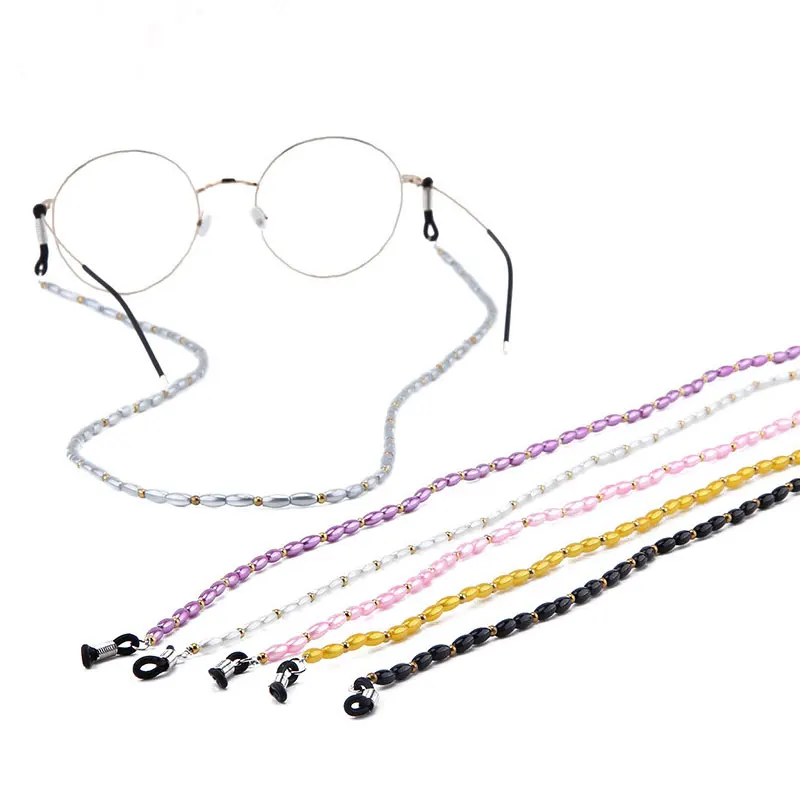 Women Solid glasses chain Color Beaded sunglasses cord Chain & Lanyards Reading Neck Strap eyeglass holder Eyewear Accessories
Women Solid glasses chain Color Beaded sunglasses cord Chain & Lanyards Reading Neck Strap eyeglass holder Eyewear Accessories