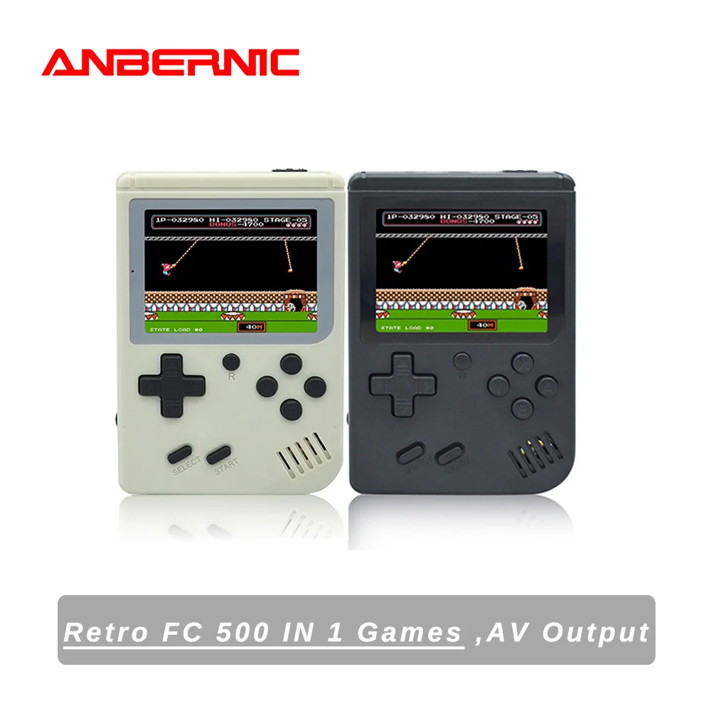 ANBERNIC Video Games Console BittBoy Retro Game Handheld Games Player Mini TV 8 Bit sup game 168/500 games portatil consola gift
ANBERNIC Video Games Console BittBoy Retro Game Handheld Games Player Mini TV 8 Bit sup game 168/500 games portatil consola gift