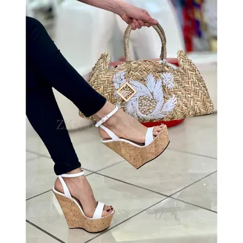 2019 fashion women's shoes wedge with super high heel sandals large size women's shoes 34--48 
2019 fashion women's shoes wedge with super high heel sandals large size women's shoes 34--48