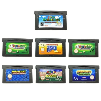 SuperMario Series Video Game Cartridge Card for Nintendo GBA Series Consoles