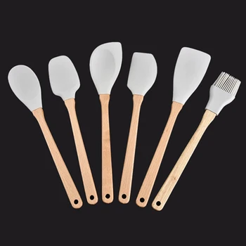1set Silicone Cream Scrapers Heat-resistant Non-stick Spatulas Scraper Brush Stir Batter Cake Blender Cooking Tools ALI88
1set Silicone Cream Scrapers Heat-resistant Non-stick Spatulas Scraper Brush Stir Batter Cake Blender Cooking Tools ALI88