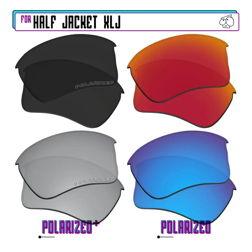 EZReplace Polarized Replacement Lenses for - Oakley Half Jacket XLJ Sunglasses - BkSrP Plus-RedBlueP 
EZReplace Polarized Replacement Lenses for - Oakley Half Jacket XLJ Sunglasses - BkSrP Plus-RedBlueP