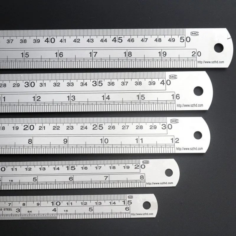 Metal Stainless Steel Scale Metric Ruler Centimeter Inches Straight Ruler Precision Measuring Tool Office Hardware Gauging
Metal Stainless Steel Scale Metric Ruler Centimeter Inches Straight Ruler Precision Measuring Tool Office Hardware Gauging