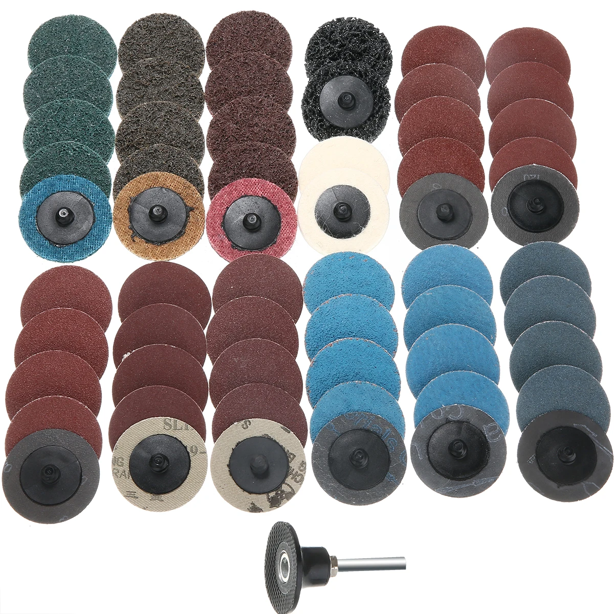 60Pcs 2 Inch Quick Change Sanding Disc Roll Lock Surface Polishing Pad Sandpaper Abrasive Disc 50mm 60/80/120/180/240 Grit
60Pcs 2 Inch Quick Change Sanding Disc Roll Lock Surface Polishing Pad Sandpaper Abrasive Disc 50mm 60/80/120/180/240 Grit