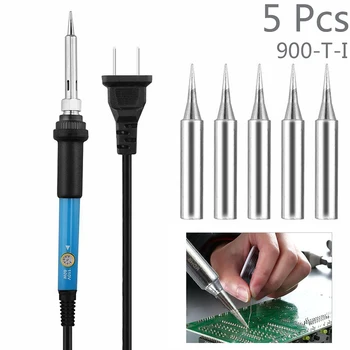 5Pcs/Set 900m-T-I Welding Tool Solder Iron Head Tips Lead-Free Soldering Iron Head Bit Replacement Soldering Station Tips
5Pcs/Set 900m-T-I Welding Tool Solder Iron Head Tips Lead-Free Soldering Iron Head Bit Replacement Soldering Station Tips