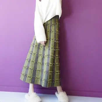 Knitted Fringed Female Long Section 2020 Autumn And Winter New High Waist Was Thin Korean Version Of Vertical Stripes Skirt
Knitted Fringed Female Long Section 2020 Autumn And Winter New High Waist Was Thin Korean Version Of Vertical Stripes Skirt