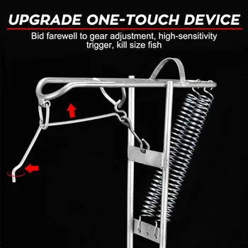 Spring Automatic Adjustable Fishing Rod Pole Bracket Stainless Steel Fishing Rod Holder Rack Automatic Spring High Sensitivity 
Spring Automatic Adjustable Fishing Rod Pole Bracket Stainless Steel Fishing Rod Holder Rack Automatic Spring High Sensitivity