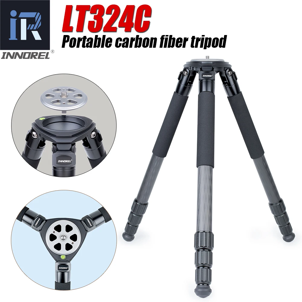INNOREL LT324C Tripod Carbon Fiber Heavy Duty Lens Camera Stand Portable Professional Digital SLR Camera Tripod
INNOREL LT324C Tripod Carbon Fiber Heavy Duty Lens Camera Stand Portable Professional Digital SLR Camera Tripod