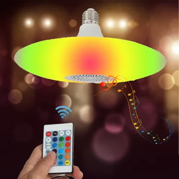 Creative E27 LED Bulb RGB Light Wireless Bluetooth Speaker Remote Control Home Party Home Audio Speaker Music Playing Lighting
Creative E27 LED Bulb RGB Light Wireless Bluetooth Speaker Remote Control Home Party Home Audio Speaker Music Playing Lighting