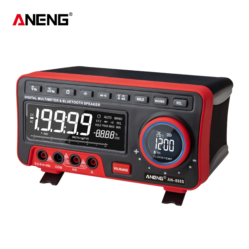 AN888S LCD Display Bench Type Digital Multimeters Volt Amp Ohm Capacitance Hz 19999 Counts Automatic Range Tester High-Accuracy
AN888S LCD Display Bench Type Digital Multimeters Volt Amp Ohm Capacitance Hz 19999 Counts Automatic Range Tester High-Accuracy