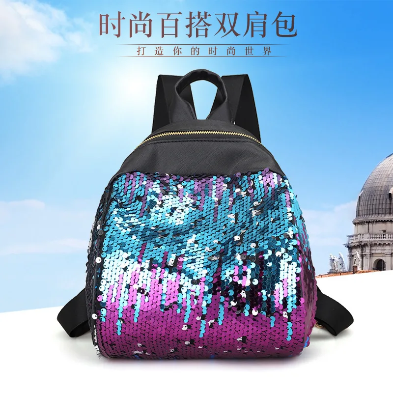 Korean-style Street Fashion Sequin Backpack 2017 Spring And Summer New Style WOMEN'S Bag Cool Backpack Fashion Travel Bag
Korean-style Street Fashion Sequin Backpack 2017 Spring And Summer New Style WOMEN'S Bag Cool Backpack Fashion Travel Bag
