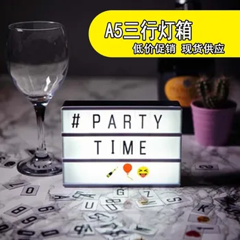 Popular A5 Letter Light Box Three Lines Creative Diy Puzzle Expression Photo Decoration Lamp Battery Usb Lamp Factory Direct Sal
Popular A5 Letter Light Box Three Lines Creative Diy Puzzle Expression Photo Decoration Lamp Battery Usb Lamp Factory Direct Sal