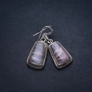 Natural Royal Imperial Jasper Handmade Indian 925 Sterling Silver Earrings 1 1/2" T3672 
Natural Royal Imperial Jasper Handmade Indian 925 Sterling Silver Earrings 1 1/2" T3672