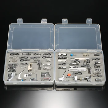 52pcs Professional Foot Sewing Machine Parts Accessories with Plastic Box for Low Shank Sewing Machines
52pcs Professional Foot Sewing Machine Parts Accessories with Plastic Box for Low Shank Sewing Machines