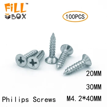 Accord 100PCS/SET M4.2 20MM Countersunk flat head tapping screws with cross recessed Philips Screw Steel Zinc Plated Wood Screws
Accord 100PCS/SET M4.2 20MM Countersunk flat head tapping screws with cross recessed Philips Screw Steel Zinc Plated Wood Screws