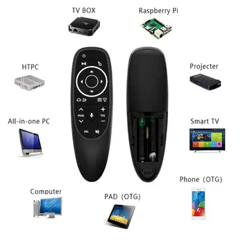 G10S Pro Voice Control Air Mouse with Gyro Sensing Remote Backlit for TV box PC Range: >10m
G10S Pro Voice Control Air Mouse with Gyro Sensing Remote Backlit for TV box PC Range: >10m