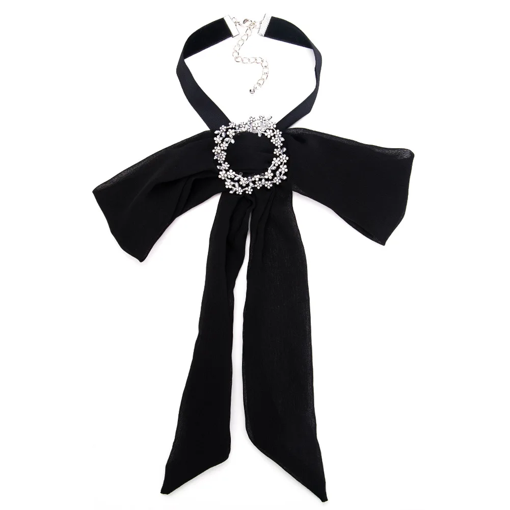 High-end Fake Collar Ties Chiffon Cloth Crystal Collar Necklaces Fashion Women Spring And Summer Dress Shirt Women Shirts Bowtie
High-end Fake Collar Ties Chiffon Cloth Crystal Collar Necklaces Fashion Women Spring And Summer Dress Shirt Women Shirts Bowtie