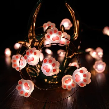 Cute Cat Paw LED String Light for Christmas Trees Birthday Weeding Party Decoration Battery Box LED Garland Ligt Fairy Lights
Cute Cat Paw LED String Light for Christmas Trees Birthday Weeding Party Decoration Battery Box LED Garland Ligt Fairy Lights