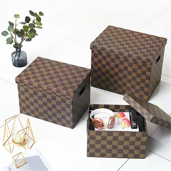 Kraft Paper Office File Books Packaging Box Organizer Foldable Cardboard Kids Shoes Toys Storage Box Clothes Finishing Case Bin
Kraft Paper Office File Books Packaging Box Organizer Foldable Cardboard Kids Shoes Toys Storage Box Clothes Finishing Case Bin