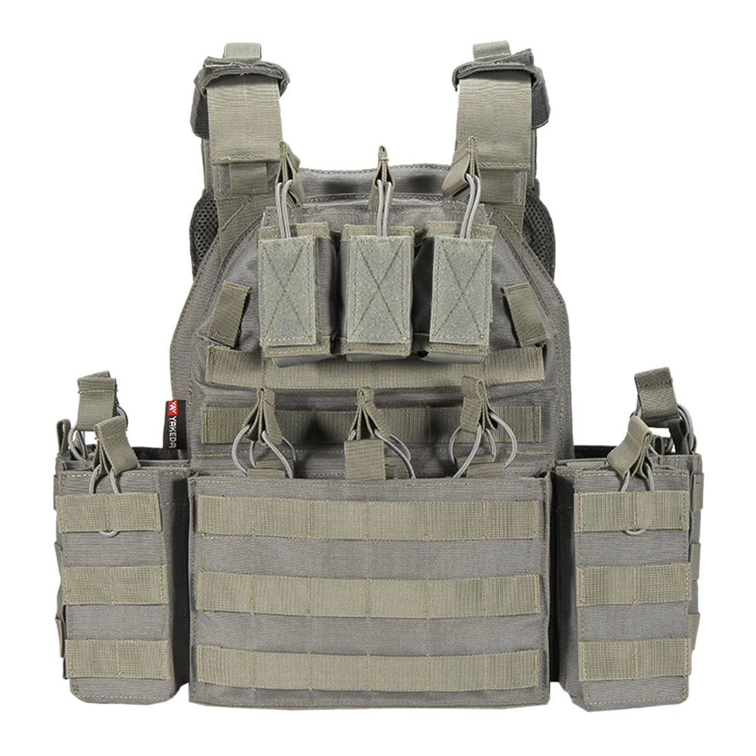YAKEDA Tactical Vest Outdoor Vest Army Fans Outdoor Vest Expand Training Field Equipment VT6026-1 - Grey
YAKEDA Tactical Vest Outdoor Vest Army Fans Outdoor Vest Expand Training Field Equipment VT6026-1 - Grey