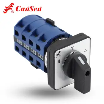 CANSEN Motor Control Switch LW26-25 Ith 25A Rotary Cam Switch AC 440V Ui 690V 3 position Star-delta 0-Y-D 16 terminals
CANSEN Motor Control Switch LW26-25 Ith 25A Rotary Cam Switch AC 440V Ui 690V 3 position Star-delta 0-Y-D 16 terminals