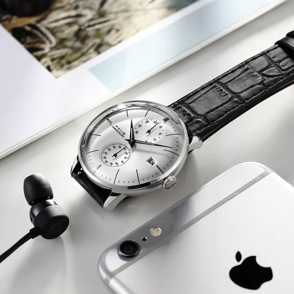 FEICE Men's Automatic Mechanical Watch Domed Mirror Bauhaus Dress Watch FM212 FEICE Men's Automatic Mechanical Watch Domed Mirror Bauhaus Dress Watch FM212